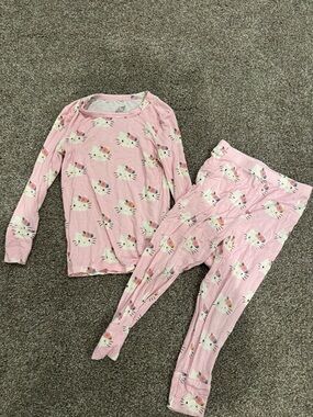 Posh Peanut Pink Hello Kitty Face Pajama Set